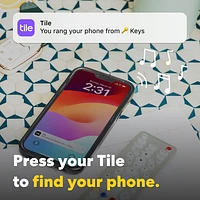Tile Pro (2024) Bluetooth Item Tracker - 2 Pack - Black/White