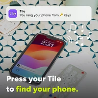 Tile Mate (2024) Bluetooth Item Tracker - 2 Pack - Black