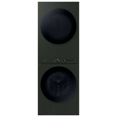 Duo laveuse électrique de 5,3 pi³ et sécheuse de 7,6 pi³ de Samsung (WH46DBH550EFAC) - Vert satiné