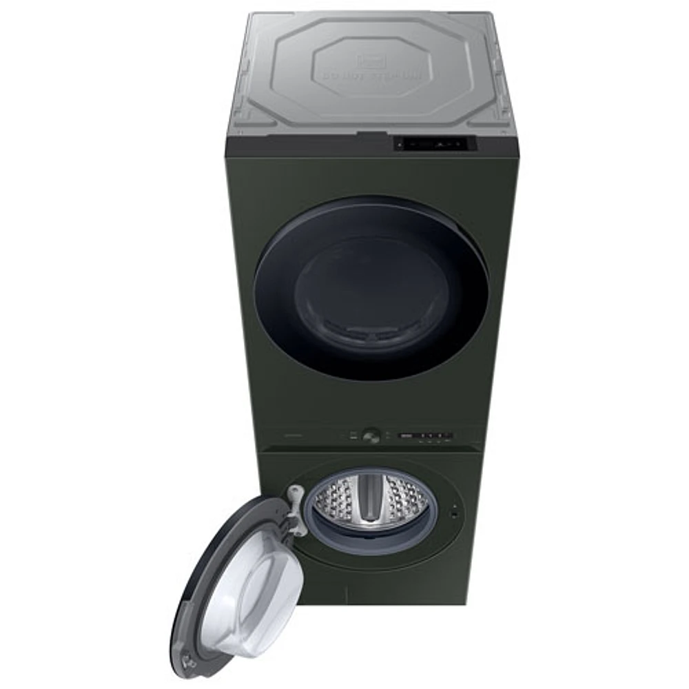 Samsung 5.3 Cu. Ft. Electric Washer & 7.6 Cu. Ft. Dryer Laundry Hub (WH46DBH550EFAC) - Satin Green