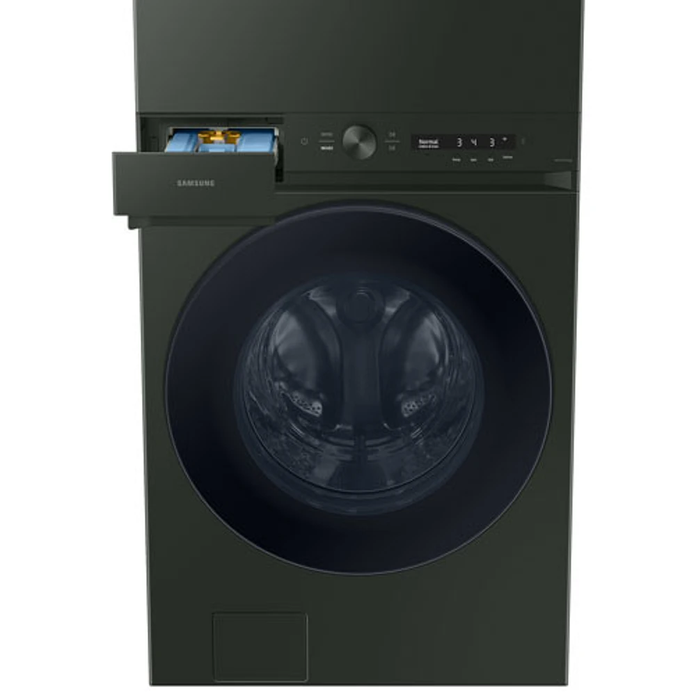 Samsung 5.3 Cu. Ft. Electric Washer & 7.6 Cu. Ft. Dryer Laundry Hub (WH46DBH550EFAC) - Satin Green