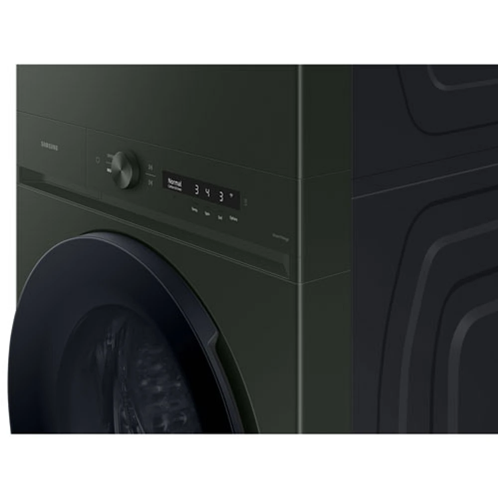 Samsung 5.3 Cu. Ft. Electric Washer & 7.6 Cu. Ft. Dryer Laundry Hub (WH46DBH550EFAC) - Satin Green