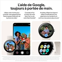 Montre Pixel Watch 3 de Google (LTE + GPS) avec boîtier de 41 mm en aluminium champagne doré et bracelet sport vert lichen, avec TELUS - Financement mensuel