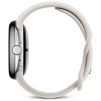 TELUS Google Pixel Watch 3 (LTE + GPS) 45mm Polished Silver Aluminum Case w/Porcelain Active Band - Monthly Financing