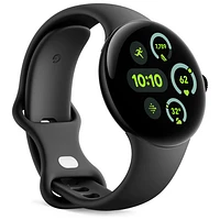 TELUS Google Pixel Watch 3 (LTE + GPS) 45mm Matte Black Aluminum Case w/Obsidian Active Band - Monthly Financing