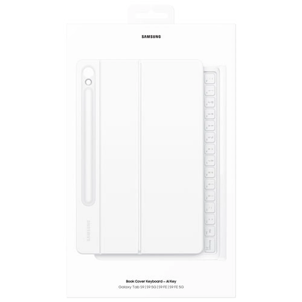 Samsung Keyboard Case for Galaxy Tab S10/S9/S9FE - White