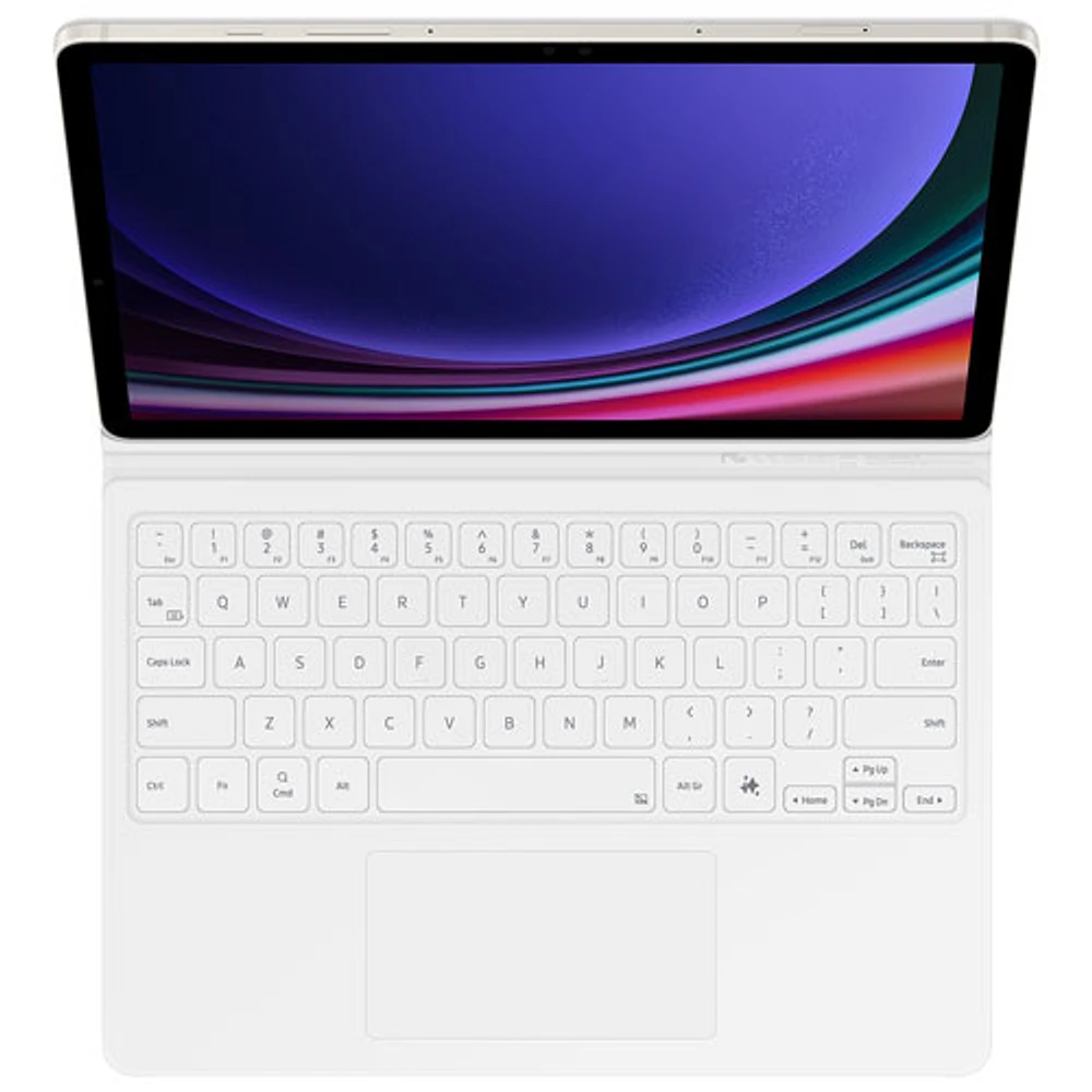 Étui-clavier de Samsung pour Galaxy Tab S10/S9/S9FE - Blanc