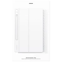 Samsung Keyboard Case for Galaxy Tab S10+/S9+/S9FE+(Plus) - White