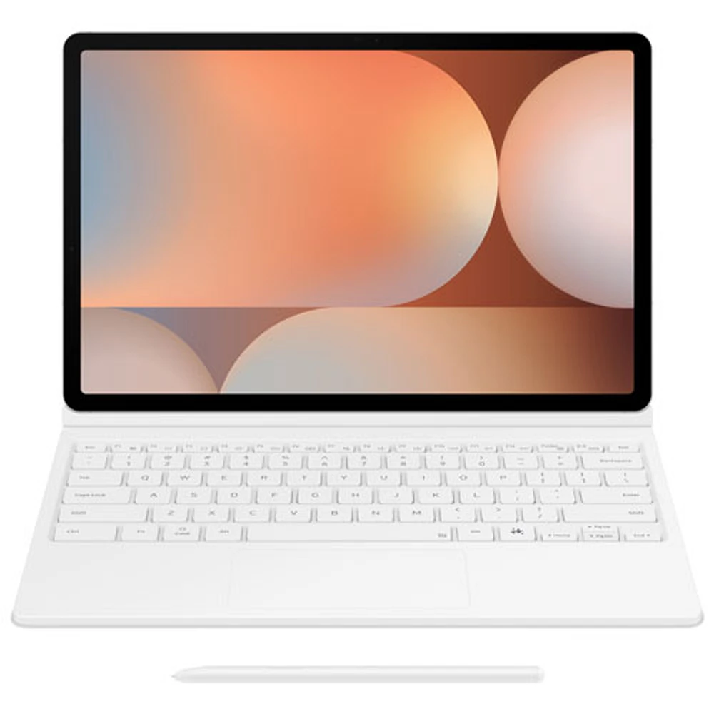 Étui-clavier de Samsung pour Galaxy Tab S10+/S9+/S9FE+(Plus) - Blanc