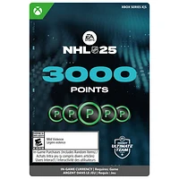 3000 points pour EA Sports NHL 25 (Xbox Series X|S) - Téléchargement numérique