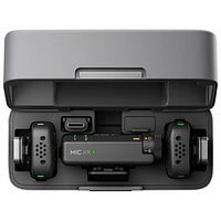 DJI Mic Mini Wireless Microphone (2 TX + 1 RX + Charging Case) - Black