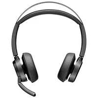 Casque d'écoute Bluetooth à suppression du bruit Poly Voyager Focus 2 de HP - Noir