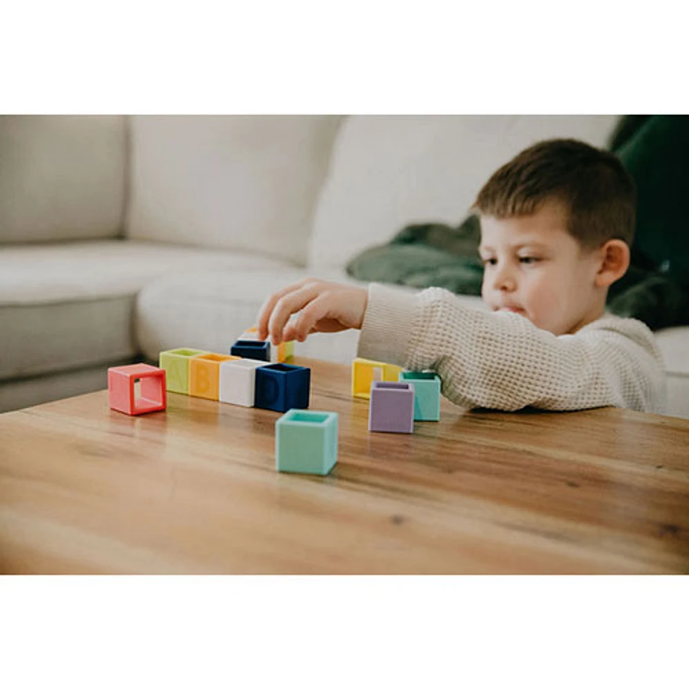 bbluv Blox Silicone Coloured Block Puzzle