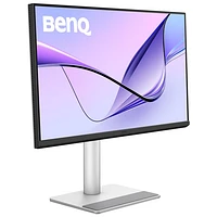 Moniteur ACL IPS Ultra HD 4K 60 Hz de 27 po avec temps de réponse de 5 ms gris à gris de BenQ pour MacBook (MA270U) - Argenté