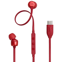 JBL Tune 310C In-Ear Sound Isolating Headphones with USB-C Connector - Red