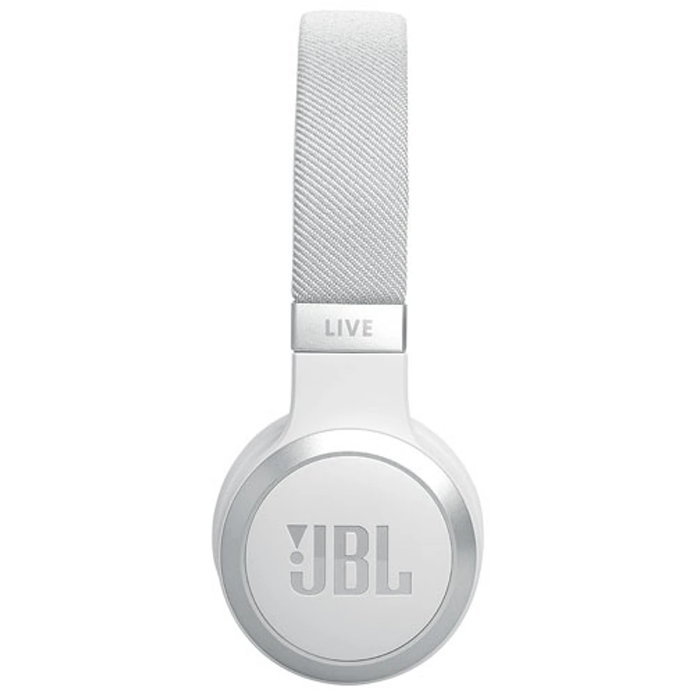 Casque d'écoute Bluetooth à suppression du bruit Live 670NC de JBL - Blanc