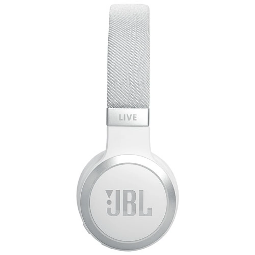 JBL Live 670NC On-Ear Noise Cancelling Bluetooth Headphones - White