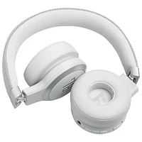 Casque d'écoute Bluetooth à suppression du bruit Live 670NC de JBL - Blanc