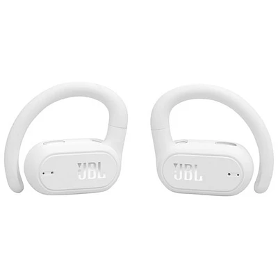 Écouteurs boutons 100 % sans fil série SoundGear Sense de JBL - Blanc