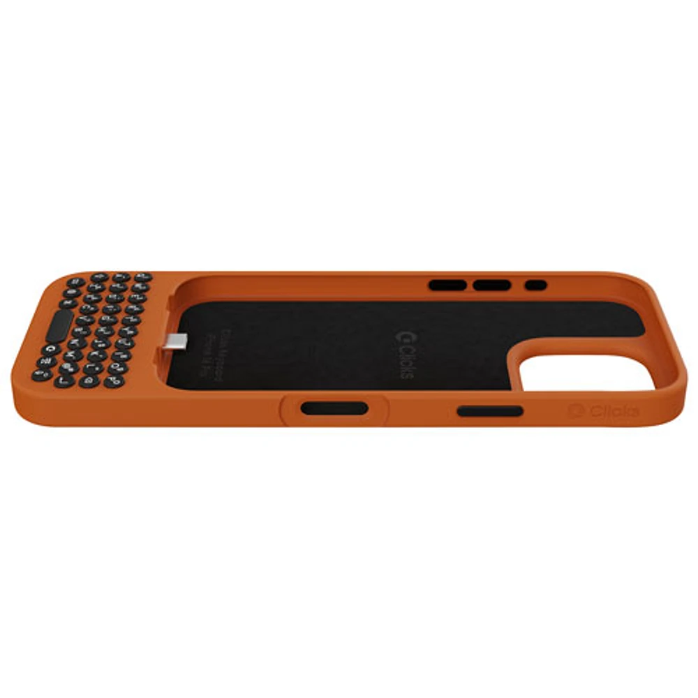 Clicks Keyboard Case for iPhone 16 Pro - Spice