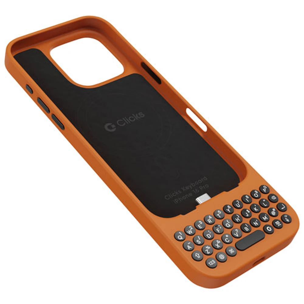 Clicks Keyboard Case for iPhone 16 Pro Max - Spice