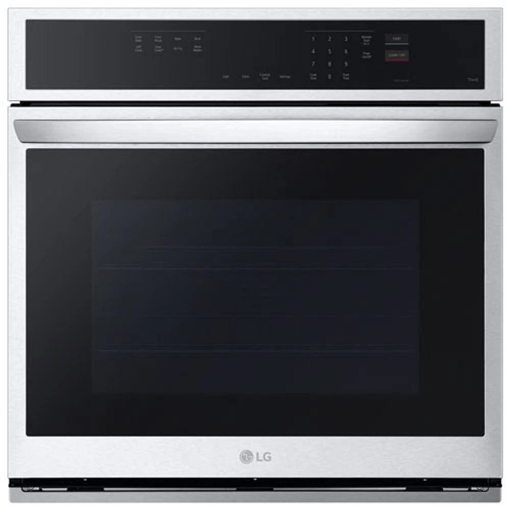 Open Box - LG 30" 4.7 Cu. Ft. Self-Clean Electric Wall Oven - Smudge Resistant SS - Scratch & Dent