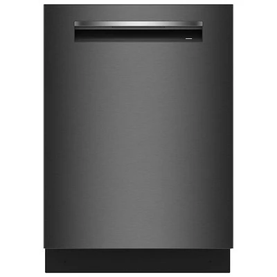 Boîte ouverte - Lave-vaisselle encastrable 24 po 42 dB avec troisième panier de Bosch - Acier inoxydable noir - Endommagé