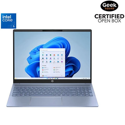 Boîte ouverte - Portable de 16 po Pavilion de HP (Core 5-120U d'Intel/SSD 512 Go/RAM 16 Go/Windows 11 Famille) - Bleu ciel