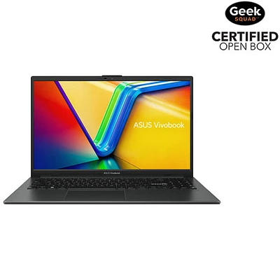 Boîte ouverte - Portable de 15,6 po Vivobook Go 15 d'ASUS - Noir mixte (Ryzen 3 7320U d'AMD/SSD 512 Go/RAM 8 Go)