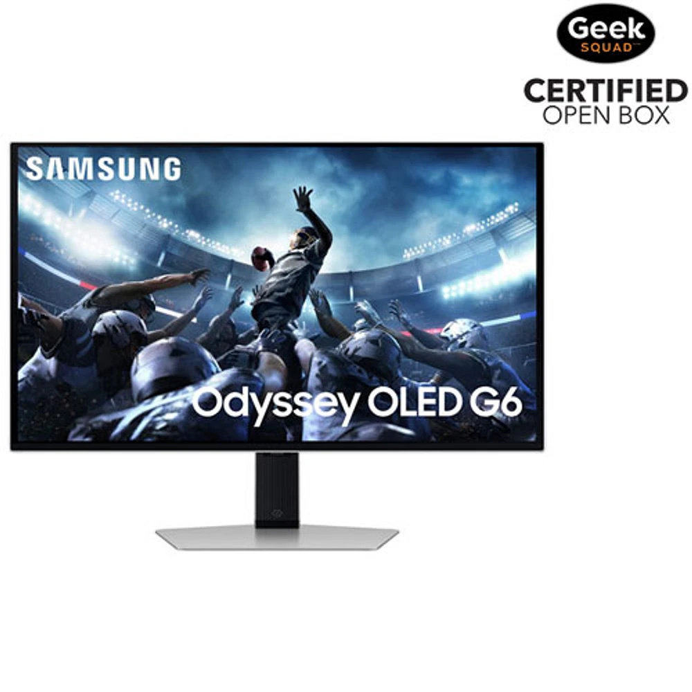 Open Box - Samsung Odyssey OLED 27" QHD 360Hz 0.03ms GTG OLED LED FreeSync Monitor (LS27DG602SNXZA)