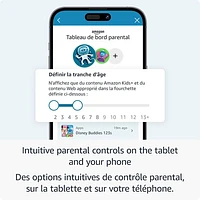 Tablette 8 po 32 Go FireOS Fire HD 8 Kids (2024) d'Amazon avec étui à l'épreuve des enfants