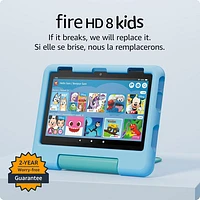 Amazon Fire HD 8 Kids (2024) 8" 32GB FireOS Tablet with Kid-Proof Case - Blue