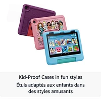 Tablette 8 po 32 Go FireOS Fire HD 8 Kids (2024) d'Amazon avec étui à l'épreuve des enfants - Bleu