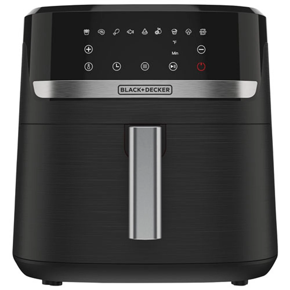 Friteuse à air chaud numérique de Black & Decker - 7,57 L/8 pintes - Noir