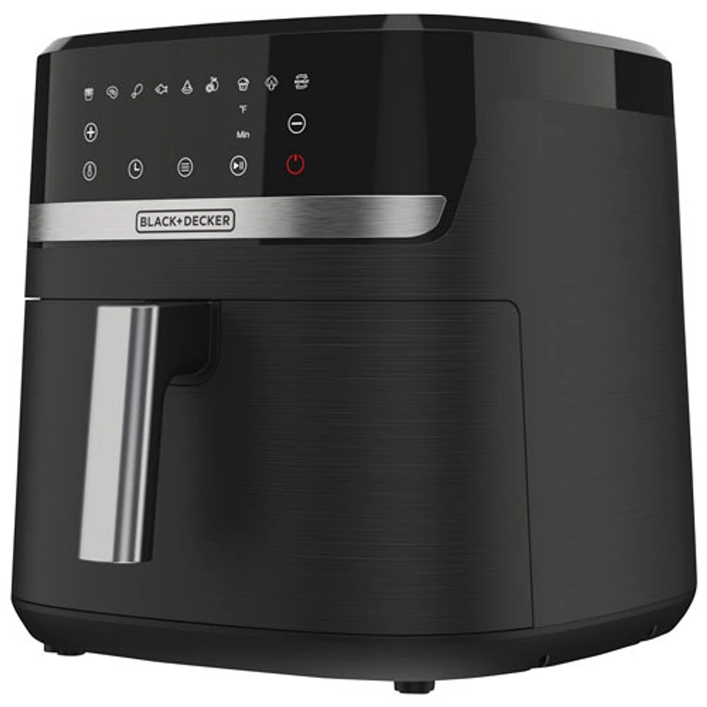 Friteuse à air chaud numérique de Black & Decker - 7,57 L/8 pintes - Noir