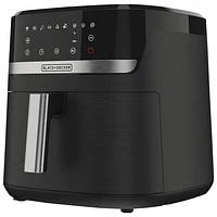 Friteuse à air chaud numérique de Black & Decker - 7,57 L/8 pintes - Noir