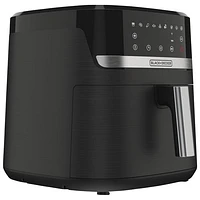 Friteuse à air chaud numérique de Black & Decker - 7,57 L/8 pintes - Noir