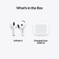 Apple AirPods 4 In-Ear True Wireless Earbuds with USB-C Charging Case