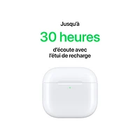 Écouteurs boutons 100 % sans fil AirPods 4 d'Apple avec étui de chargement USB-C