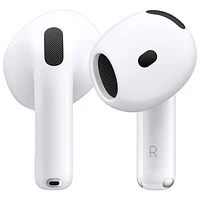 Écouteurs boutons 100 % sans fil à suppression active du bruit AirPods 4 d'Apple avec étui de chargement USB-C