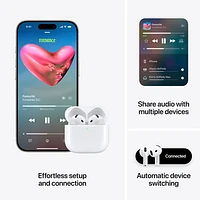 Apple AirPods 4 In-Ear Active Noise Cancelling True Wireless Earbuds with USB-C Charging Case