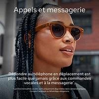 Lunettes Skyler de Ray-Ban | Meta avec IA, photo, vidéo, audio et messagerie - Transitions noir mat/transparent à améthyste