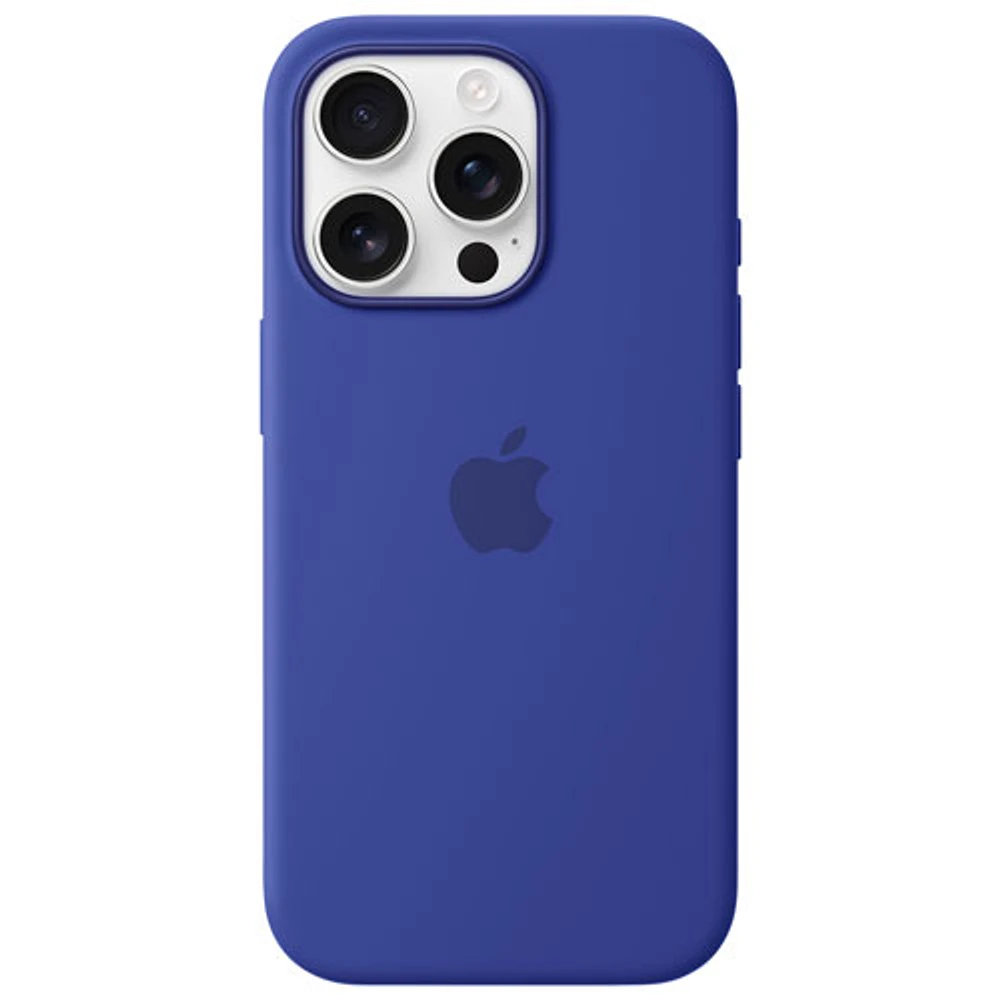 Apple Silicone Fitted Hard Shell Case with MagSafe for iPhone 16 Pro - Ultramarine