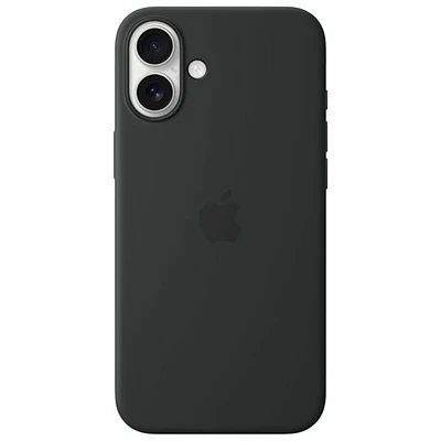 Apple Silicone Fitted Hard Shell Case with MagSafe for iPhone 16 Plus - Black