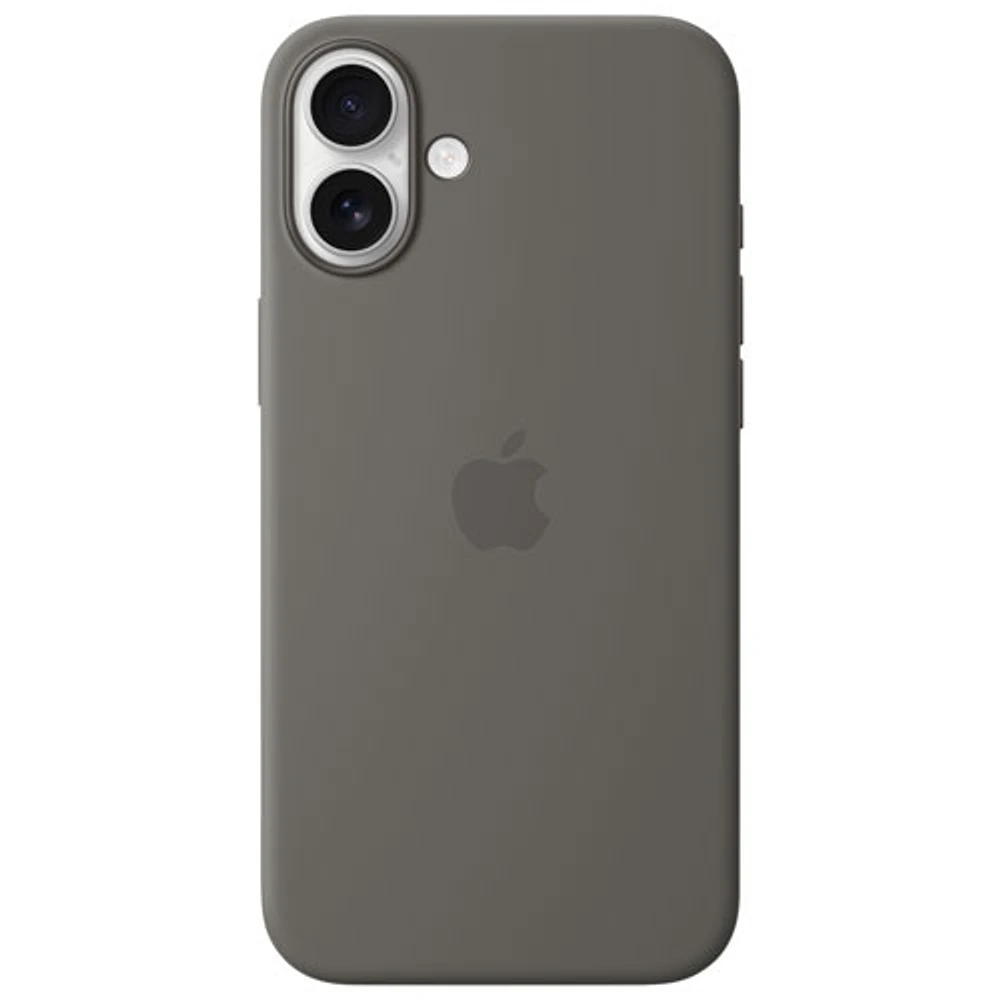 Apple Silicone Fitted Hard Shell Case with MagSafe for iPhone 16 Plus - Stone Grey