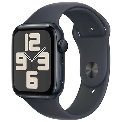 Apple Watch SE (GPS) avec boîtier de mm en aluminium minuit et bracelet sport minuit