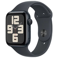 Apple Watch SE (GPS) avec boîtier de mm en aluminium minuit et bracelet sport minuit