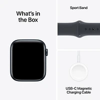 Apple Watch SE (GPS) avec boîtier de mm en aluminium minuit et bracelet sport minuit