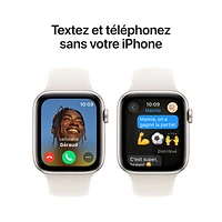 Apple Watch SE (GPS) de mm avec boîtier en aluminium comète et bracelet sport comète