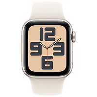 Apple Watch SE (GPS) 40mm Starlight Aluminum Case with Starlight Sport Band - Small/Medium